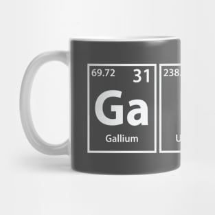 Gaudy (Ga-U-Dy) Periodic Elements Spelling Mug